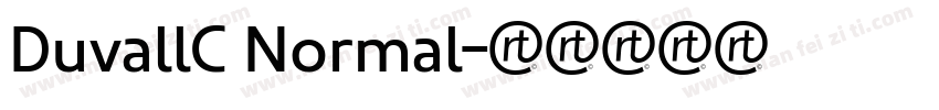 DuvallC Normal字体转换